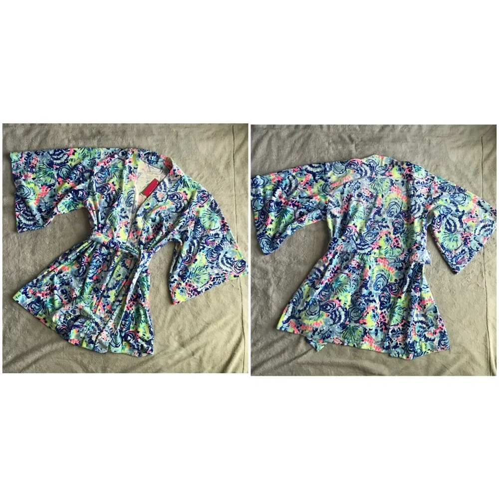 Lilly Pulitzer Colorful Patterned Robe - Picture 2 of 8